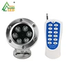 High quality AC DC 12V stainless steeI RF controller led underwater fountain light 18w