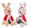 new custom stuffed navidad animal rabbit Christmas plush doll for kids