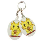 Silicone key chain rubber key chain soft pvc keyring custom keychain
