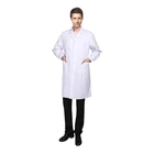 Long sleeve men and women lab coat medical uniform for doctors