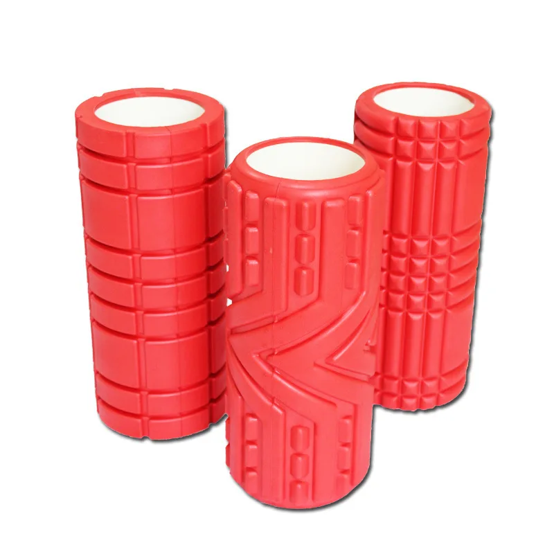 Professional EVA arrow carved hollow core foam roller tetured deep -tissue massage roller yoga fitness roller