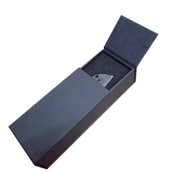 High-end cardboard knife packaging box with pad insert