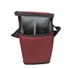 Insulated Wine Carrier 2 Bottle Wine Carry Cooler Tote Bag with Detachable Divider and Strong Handle, Great for Picnic, Travel