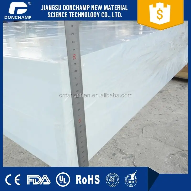 200mm Thickness High Gloss Acrylic Sheets For Acrylic Aquarium Tunnel