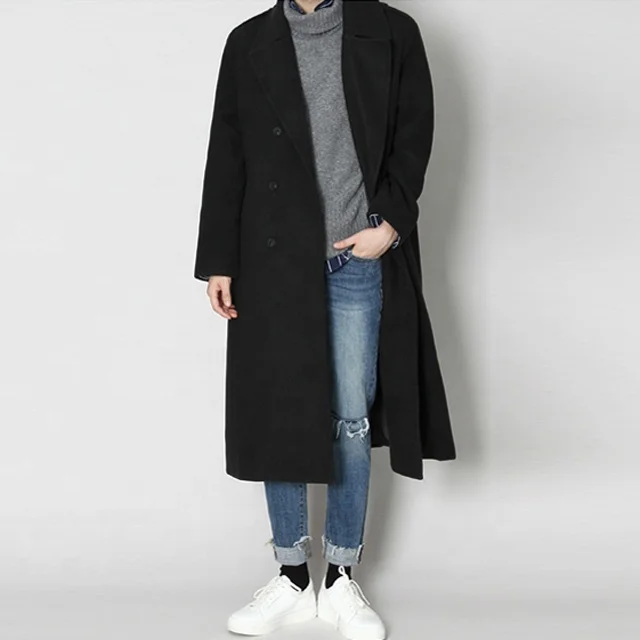 2019 New Winter Long Men's windbreaker jacket Wool Trench Coat, Customized color
2019 New Winter Long Men's windbreaker jacket Wool Trench Coat, Customized color