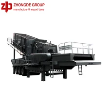 Zhongde hydraulic driven track mobile stone crusher, mobile stone crusher machine price