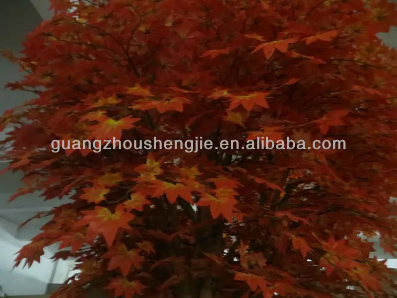 artificial natural wooden trunk autumn silk maple trees