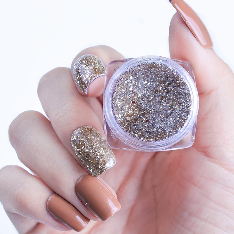 laser nail art glitter