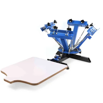 Silk Screen Printing Machine 1 Station 4 Color T-shirt Screen printer