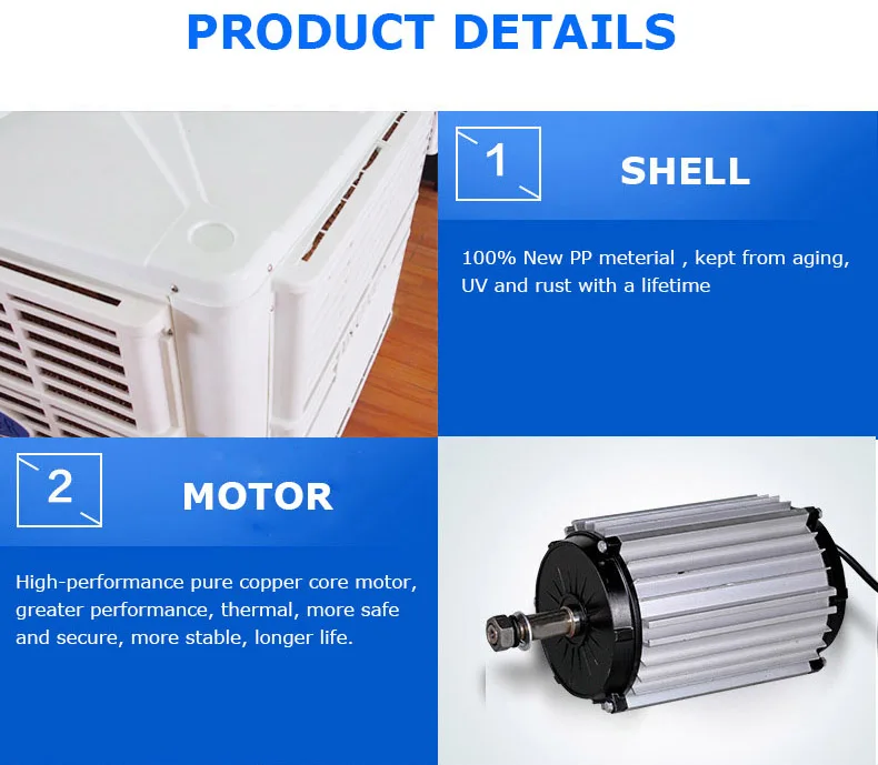 Wall Mounted Humidifier, 1.1kw, 18000m3, Plastic - detail 30