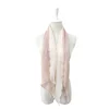 19ss new design polyester crinkle scarf with pearl jewelry for girl and women