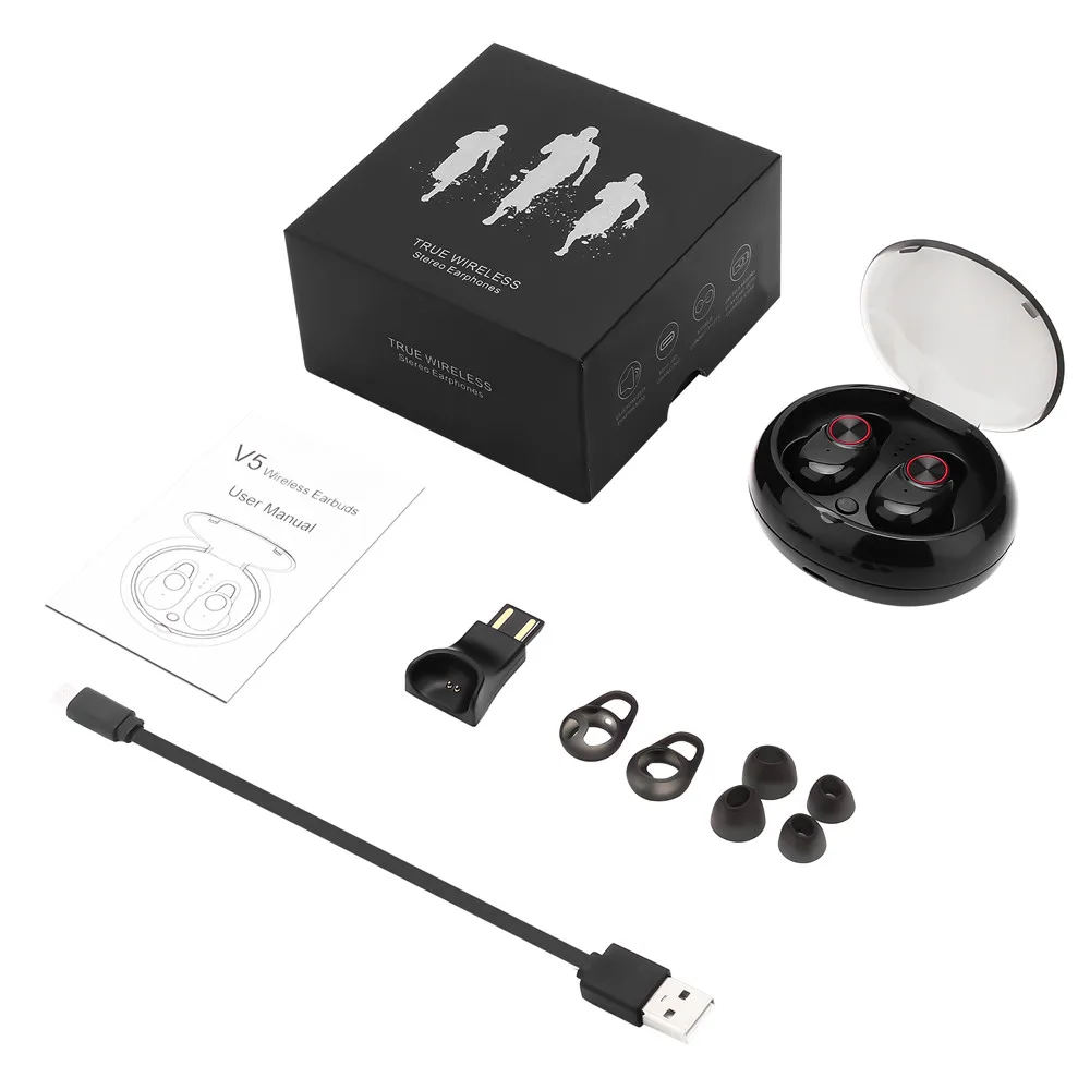 2019 V5 tws mini bluetooth earpods V5.0 Dual Call True Wireless Stereo Earphone earbuds charging case sport headphone headset, Black;white
2019 V5 tws mini bluetooth earpods V5.0 Dual Call True Wireless Stereo Earphone earbuds charging case sport headphone headset, Black;white