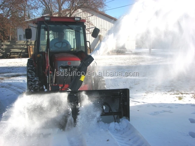 small tractor snow blower/agricultural tractor snow throw