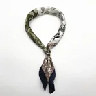 70*70cm All-Purpose Style Spring and Autumn Elegant Fashion Print Scarf Ladies Silk Feeling Neck Square Scarf