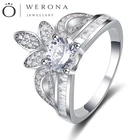Real Silver Jewelry Wedding Engagement Crown New Model 18K Silver Diamond Ring Price