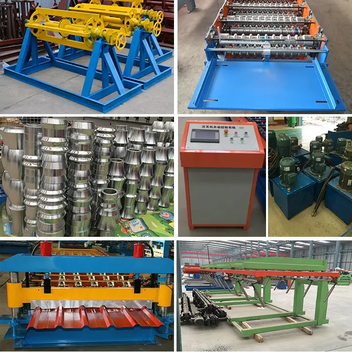New Style Colored Steel Glazed Roof Tile Roll Forming Machine