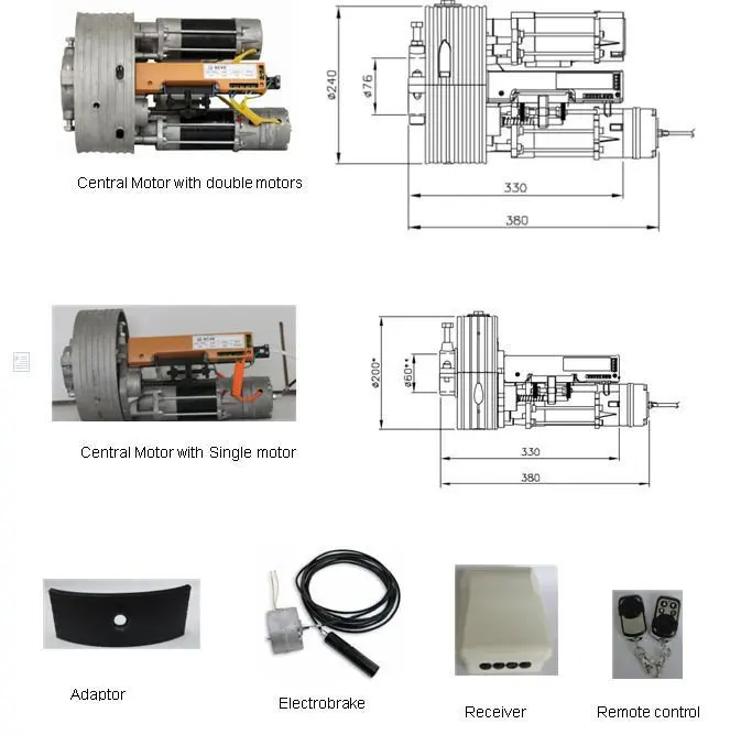 Sf Hot Sale Central Door Double Motor For Roller Shutter Garage Door Opener With Electromagnetic Brake View Central Motor Scve Product Details From