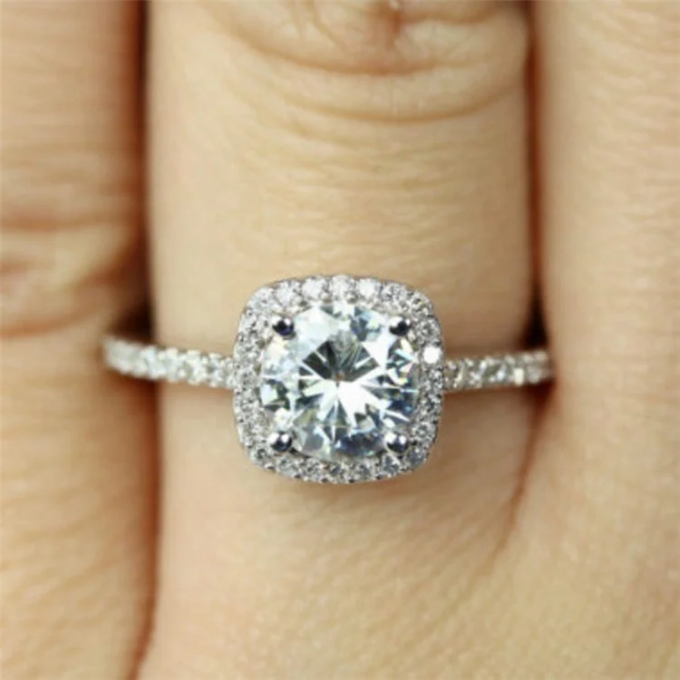 Fashion Silver Wedding Engagement Rings For Women Gift Crystal Cubic Zircon Anniversary Trendy Jewelry Dropshipping
Fashion Silver Wedding Engagement Rings For Women Gift Crystal Cubic Zircon Anniversary Trendy Jewelry Dropshipping