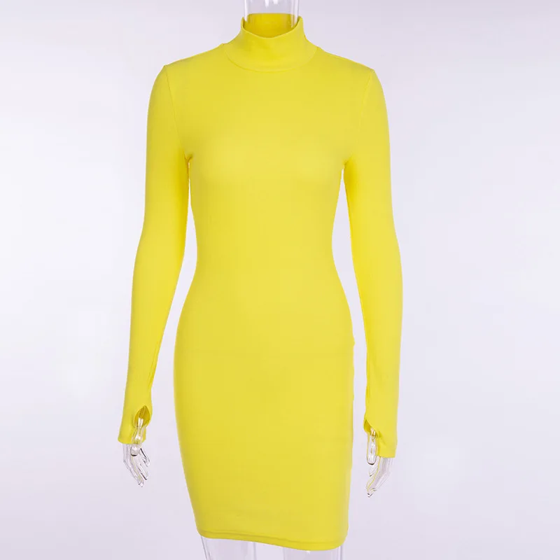 Z93716B 2018 winter pencil skirt half-high collar long-sleeved slim women's dress, Black/apricot/orange/yellow
Z93716B 2018 winter pencil skirt half-high collar long-sleeved slim women's dress, Black/apricot/orange/yellow