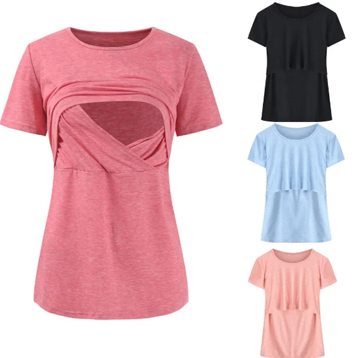 Wholesale Fashion Maternity Nursing Tops Breastfeeding Clothes Maternity Clothing Breastfeeding T Shirt Feeding Nursing Blouses, Blue, pink,black, skin-color
Wholesale Fashion Maternity Nursing Tops Breastfeeding Clothes Maternity Clothing Breastfeeding T Shirt Feeding Nursing Blouses, Blue, pink,black, skin-color