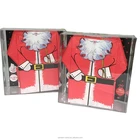 Santa Clau Christmas printed paper napkins with creative shape