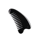Natural black buffalo horn comb full-body beauty care scraping plate