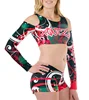 wholesale cheerleading uniform rhinestones sublimation, custom cheerleading uniform with crystal