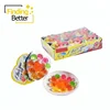 China Hot Sale Halal Mix Fruit Flavor Jelly Cup Candy Rose Surround Heart Shape Sweet Jelly Pudding Candy