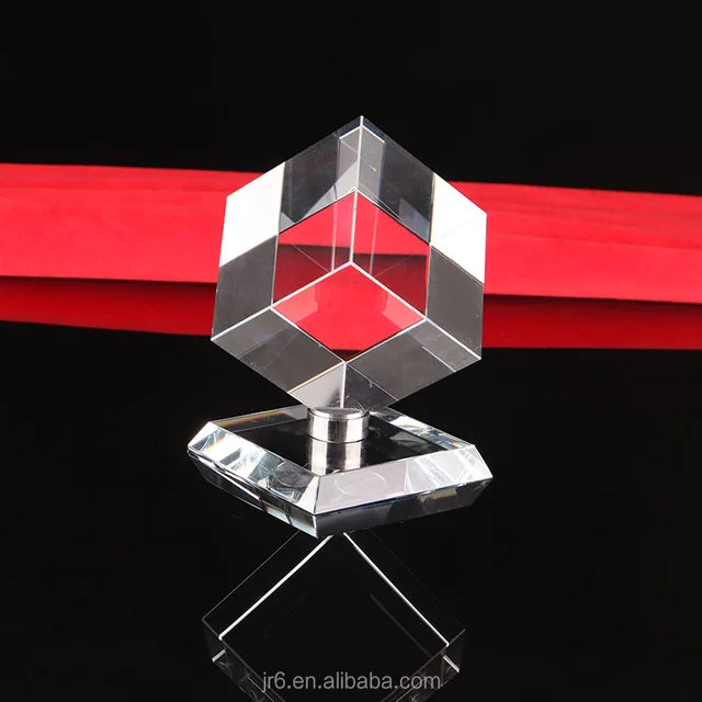 hot sale 3d laser crystal glass cube crafts blank block with