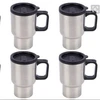 double walled Stainless Steel Travel Mug With Lid and handle, wholesales insulated keep hot tea thermal Cup coffee flask