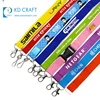 Wholesale no minimum design your own promotional neck strap dye sublimation printing custom lanyard with metal buckle