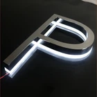 Custom logo illuminated signage facade led backlit channel letter sign