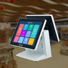 Gilong 15 Inch Touch Double Screen Retail POS system All in One POS Terminal
