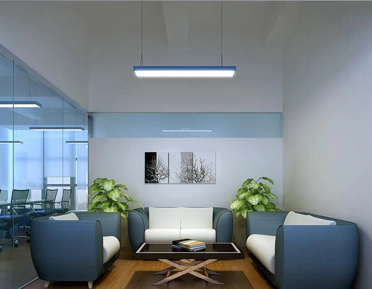 Linear commercial led pendant lighting for high ceiling