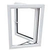 Tempered Glass casement hinge pvc window frame profile scrap