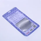 resealable 3 side chewing candy gum packaging plastic ziplock flat pouch bag