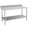 Industrial flat top work bench/ stainless steel kitchen table with backsplash BN-W08