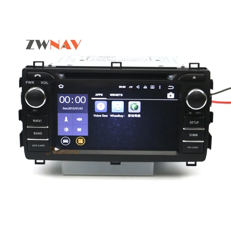 Excellent 8 Core Android 9.0 4+32GB Car DVD player GPS navigation radio Satnav Stereo head unit For Toyota Auris 2013 2014 2015 Free map 7