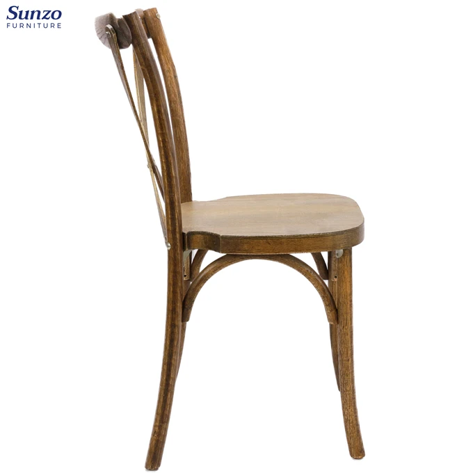 Hotel Stackable Cross Back Chair
