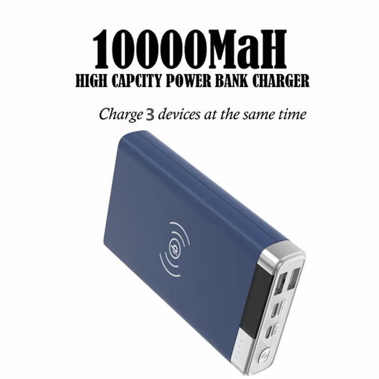 high quality universal wireless fast mobile charger power bank portable wireless charger power bank 10000mah - ANKUX.COM