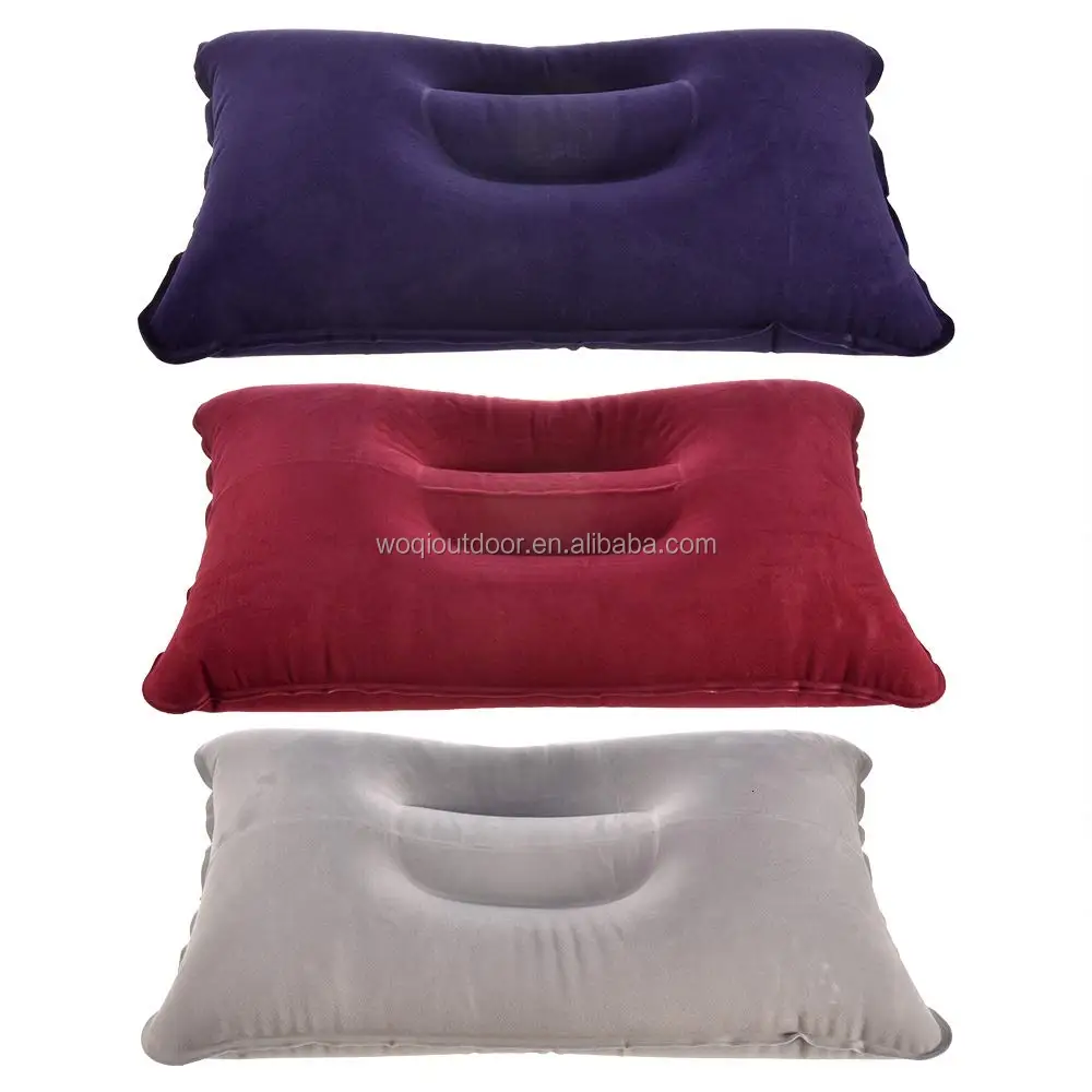 Woqi Ultralight Inflatable Travel Pillow Small Squared Pvc Fabric
