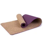 Manufacturer MACFIT Eco Friendly Premium All Natrual Rubber Base Cork Yoga Mat