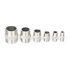 stainless steel 201 304 pipe fitting SUS male threads hex nipple joint water plumbing pipe extension fitting equal nipple