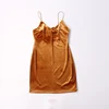 Wholesale Surplus Clothing Summer Spaghetti Strap Pleated Sundress Sleeveless Beach Slip Dress