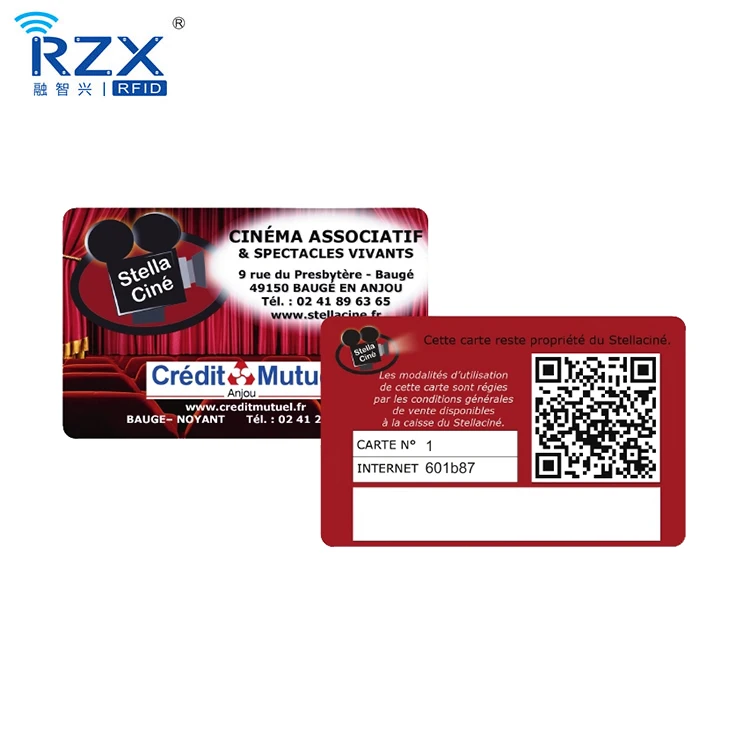 item customized cmyk printing barcode loyalty gift plastic card