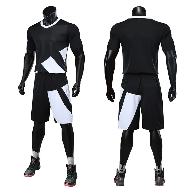 Basketball training suit breathable blank style black basketball jersey design, Custom color
Basketball training suit breathable blank style black basketball jersey design, Custom color
