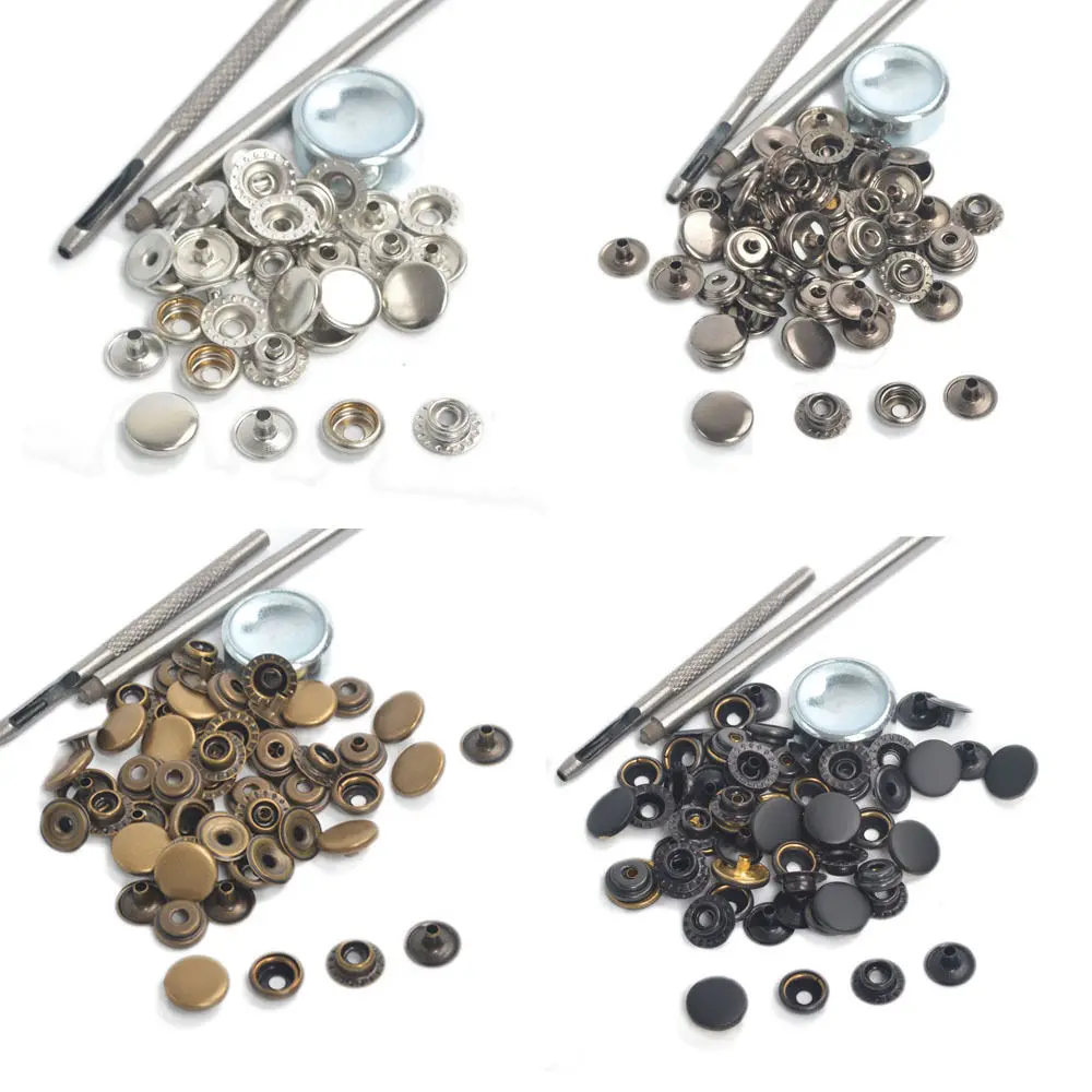 15set/pack Brass Made Heavy Duty Snap Fasteners Press Studs Kit Poppers Buttons with Tool 12.5mm 15mm 17mm
15set/pack Brass Made Heavy Duty Snap Fasteners Press Studs Kit Poppers Buttons with Tool 12.5mm 15mm 17mm
