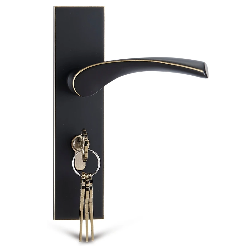 New product brass wooden door handle lock set with plate Free Shipping CL-0101, Black bronze / bronze /golden 
New product brass wooden door handle lock set with plate Free Shipping CL-0101, Black bronze / bronze /golden