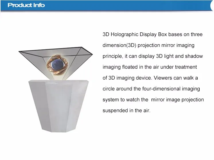 3dピラミッドホログラムディスプレイショーケースフルhd展3dホログラフィック表示仕入れ・メーカー・工場