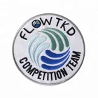 Wholesale custom high quality cheap emblems iron on embroidery patches with your logo